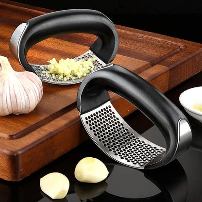 Stainless Steel Garlic Press Crusher