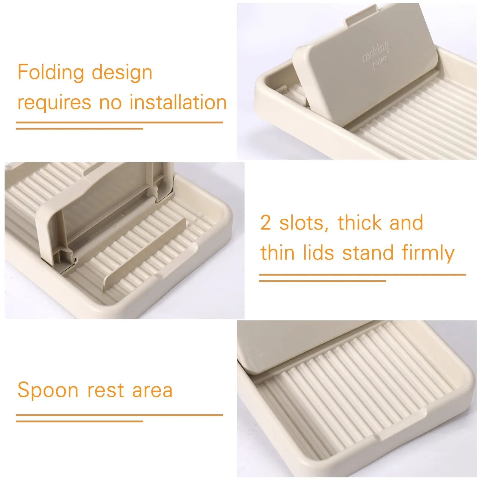 Spoon Rest with Lid Holder