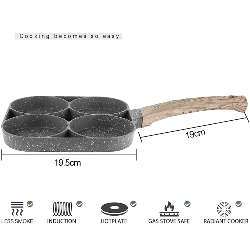 UPORS 4 Hole Frying Pan